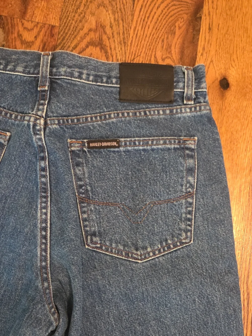 Harley Davidson Mens Denm Jeans 36×34. Med Wash